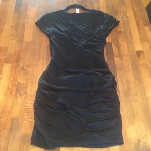 DVF DIANE VIN FURSTENBERG RUCHED MINI DRESS XS